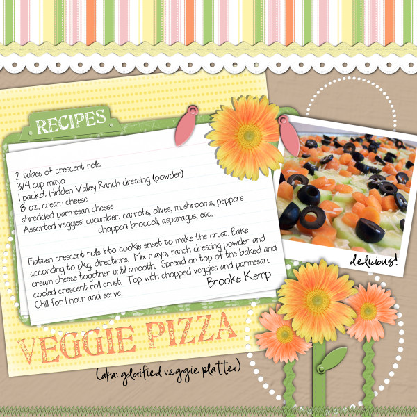 DSM Recipe Swap--Veggie Pizza